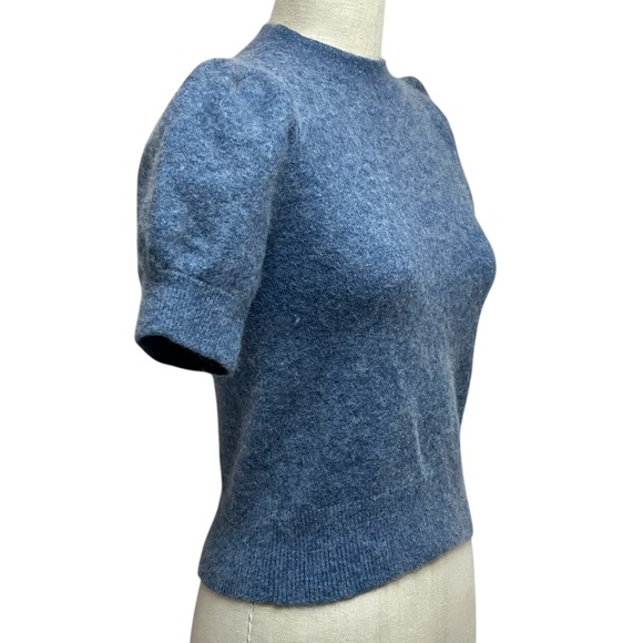 Banana Republic Puff-Sleeve Wool Alpaca Blend Sweater Top - Picture 3 of 6